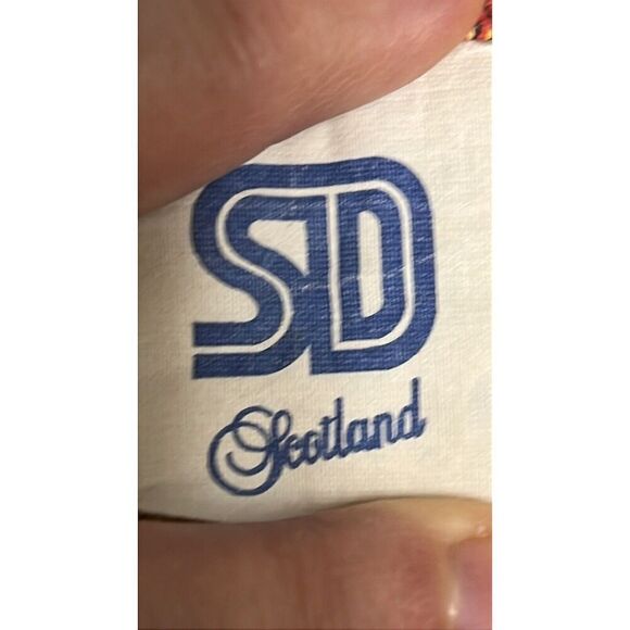 Vintage St. Andrews Scotland Red The Old Course Golf Towel Red Yellow 17"x14” - Picture 10 of 10